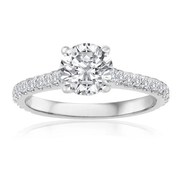 Round Diamond Pave Setting Ambassador Diamond Jewelers Tucson, AZ