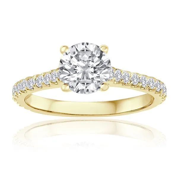 Round Diamond Pave Setting Ambassador Diamond Jewelers Tucson, AZ