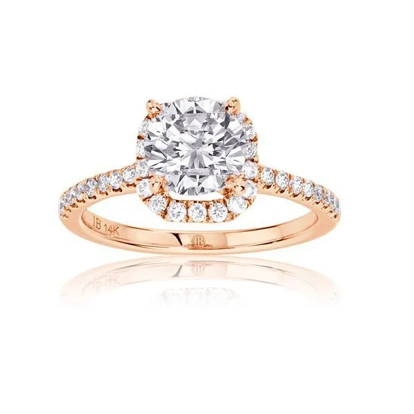 Round Diamond Pave Halo Setting - Single Shank Ambassador Diamond Jewelers Tucson, AZ