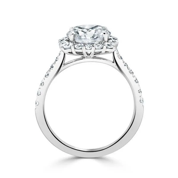 Cushion Accented Halo Image 2 Ambassador Diamond Jewelers Tucson, AZ