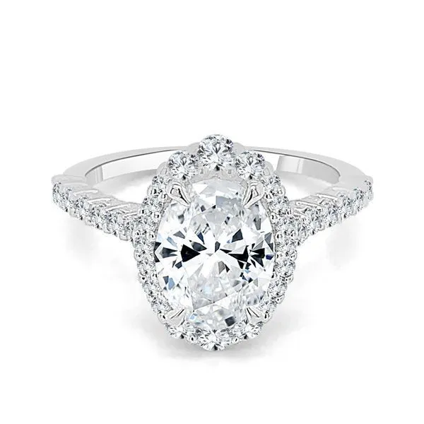 Oval Halo Semi Mount Ambassador Diamond Jewelers Tucson, AZ