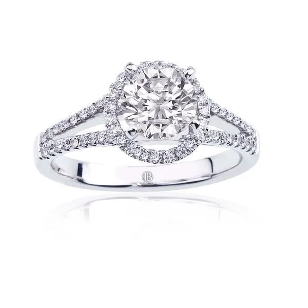 Round Diamond Halo Pave Setting Ambassador Diamond Jewelers Tucson, AZ