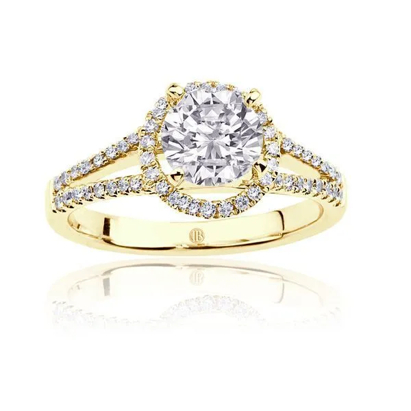 Round Diamond Halo Pave Setting Ambassador Diamond Jewelers Tucson, AZ
