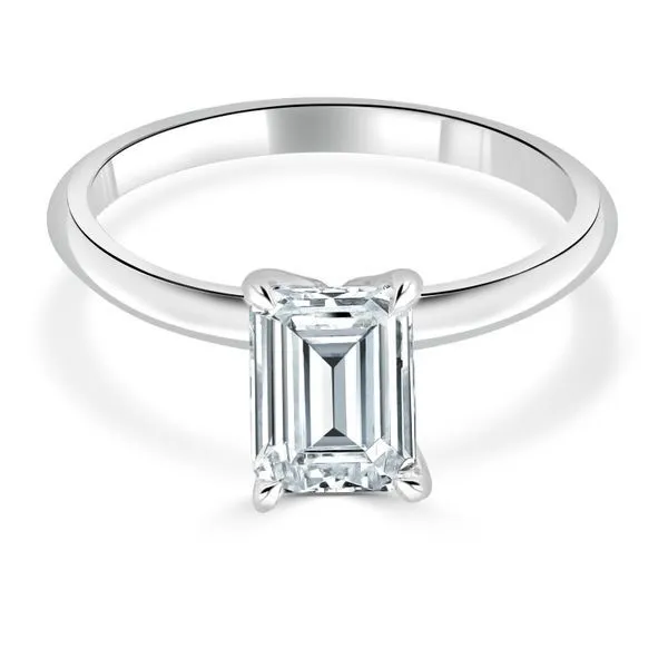 Solitaire Mounting for 1 ct Emerald Cut Center Ambassador Diamond Jewelers Tucson, AZ