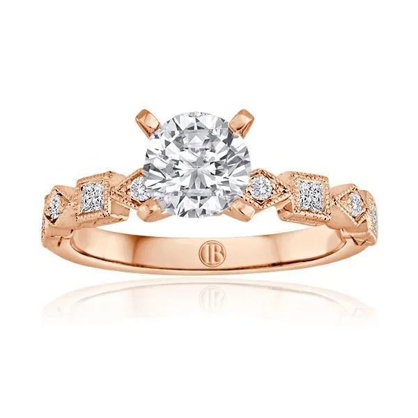 Round and Princess Cut Diamond Pave Setting Ambassador Diamond Jewelers Tucson, AZ