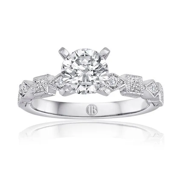 Round and Princess Cut Diamond Pave Setting Ambassador Diamond Jewelers Tucson, AZ
