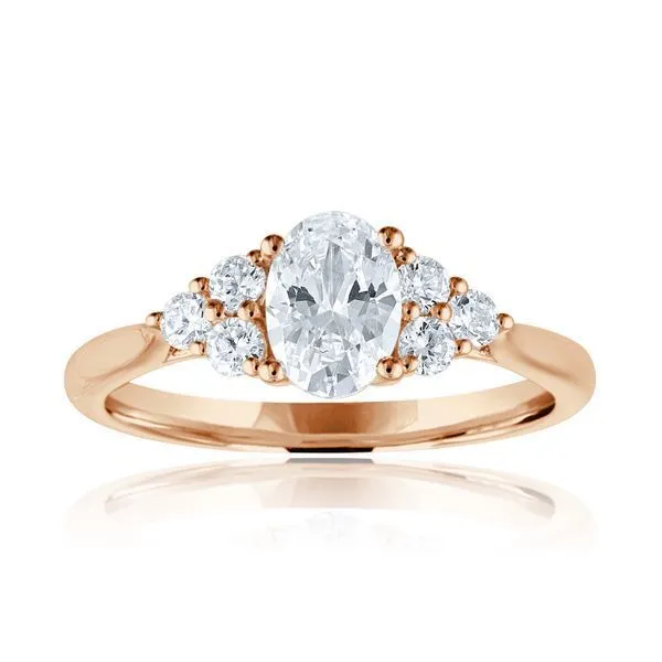 Oval 3 Stone Plus Semi Mount Ambassador Diamond Jewelers Tucson, AZ