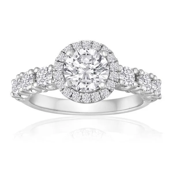 Round Diamond U-Prong Milgrain Halo Ambassador Diamond Jewelers Tucson, AZ
