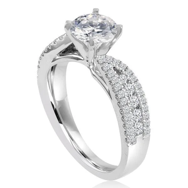 Round Diamond Pave Setting Image 2 Ambassador Diamond Jewelers Tucson, AZ