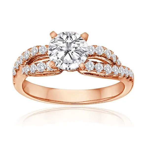 Round Diamond Pave Setting Ambassador Diamond Jewelers Tucson, AZ