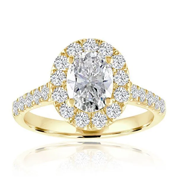 Oval Shape Single Shank Halo Setting Ambassador Diamond Jewelers Tucson, AZ