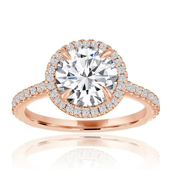 Round Diamond Round Halo Setting Ambassador Diamond Jewelers Tucson, AZ