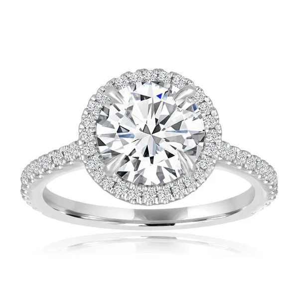 Round Diamond Round Halo Setting Ambassador Diamond Jewelers Tucson, AZ