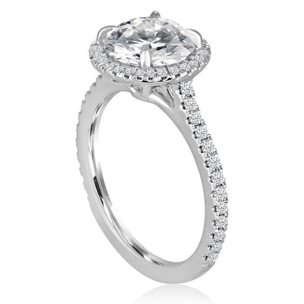 Round Diamond Round Halo Setting Image 2 Ambassador Diamond Jewelers Tucson, AZ