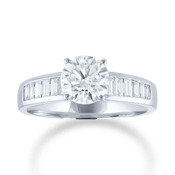 Channel Set Baguette Engagement Ring Ambassador Diamond Jewelers Tucson, AZ