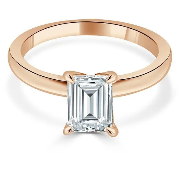 Solitaire Mounting for 1 ct Emerald Cut Center Ambassador Diamond Jewelers Tucson, AZ