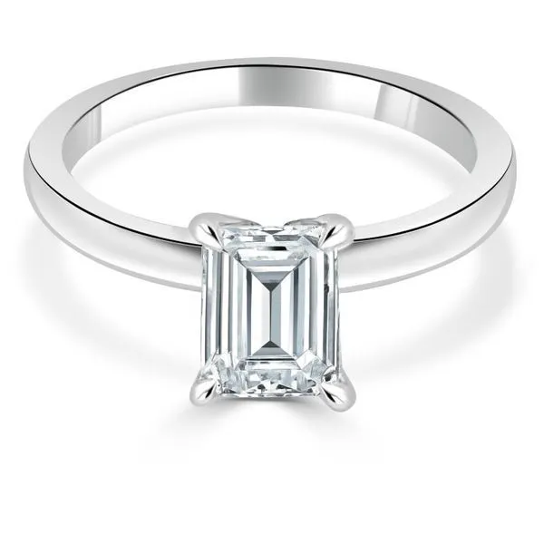 Solitaire Mounting for 1 ct Emerald Cut Center Ambassador Diamond Jewelers Tucson, AZ