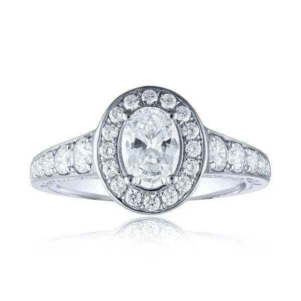 Oval Graduated Halo Setting Ambassador Diamond Jewelers Tucson, AZ