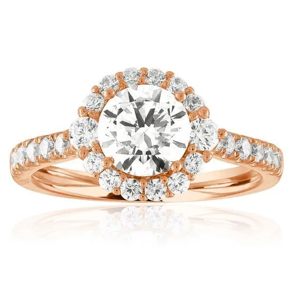 Round 3 Stone Plus Halo Setting Ambassador Diamond Jewelers Tucson, AZ