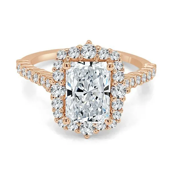 Emerald Cut Halo Setting Ambassador Diamond Jewelers Tucson, AZ