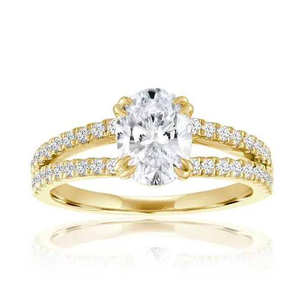 Oval Split Shank Engagement Ring Ambassador Diamond Jewelers Tucson, AZ