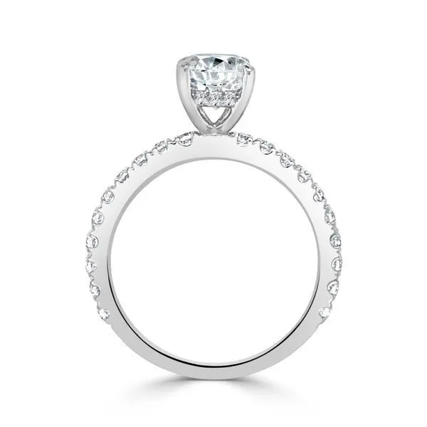 Suprise Diamond Low Set Semi Mount Image 2 Ambassador Diamond Jewelers Tucson, AZ