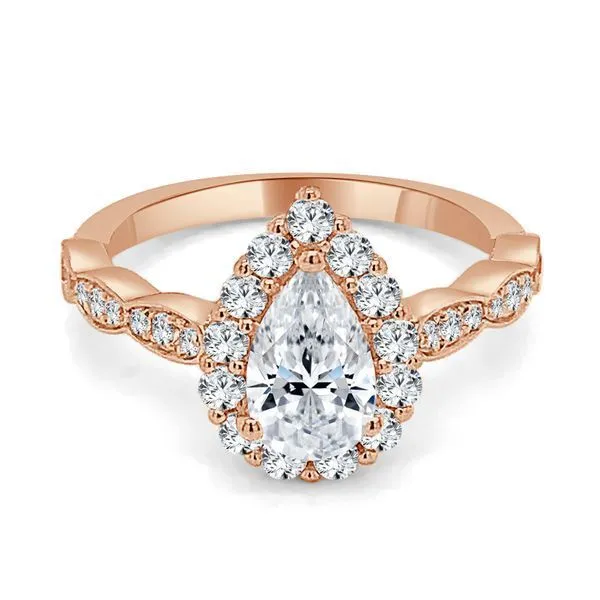 Pear Shape Stackable Halo Setting Ambassador Diamond Jewelers Tucson, AZ