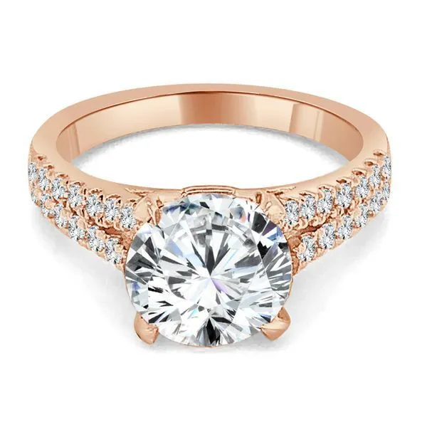 Round Split Shank Semi Mount Ambassador Diamond Jewelers Tucson, AZ