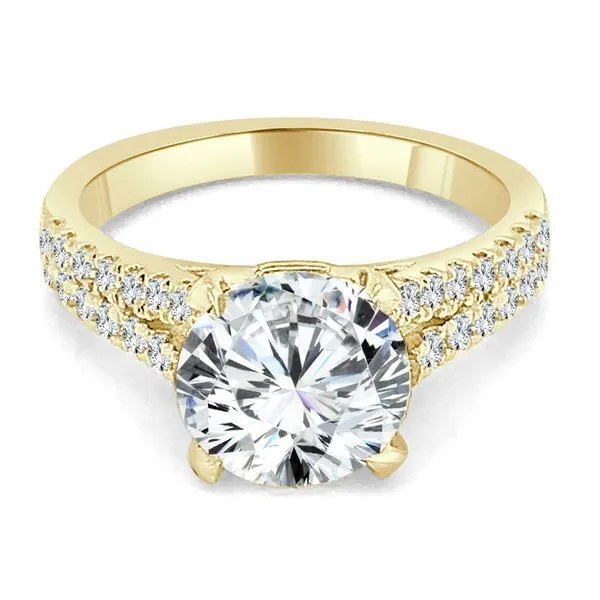 Round Split Shank Semi Mount Ambassador Diamond Jewelers Tucson, AZ