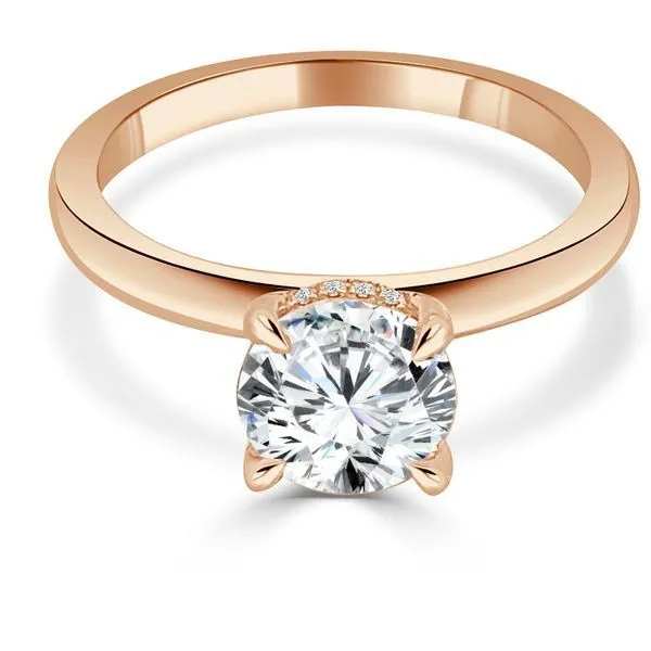 Solitaire Mounting with Diamonds for 1 ct Round Cut Center Ambassador Diamond Jewelers Tucson, AZ