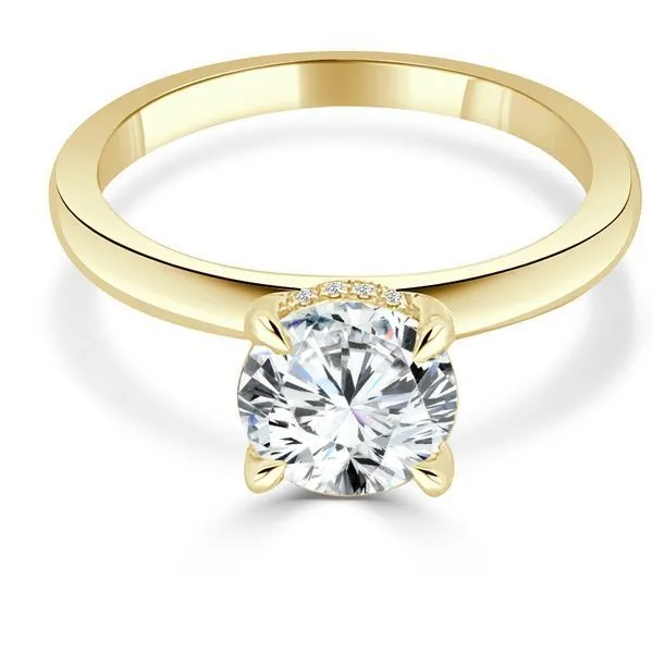 Solitaire Mounting with Diamonds for 1 ct Round Cut Center Ambassador Diamond Jewelers Tucson, AZ