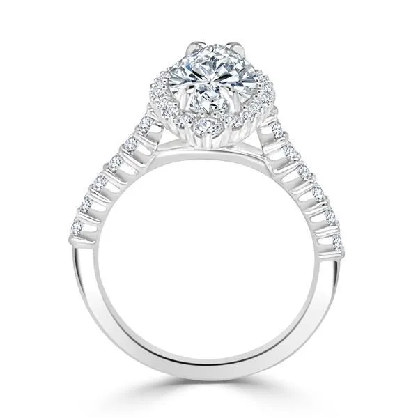 Marquise Halo Semi Mount Image 2 Ambassador Diamond Jewelers Tucson, AZ