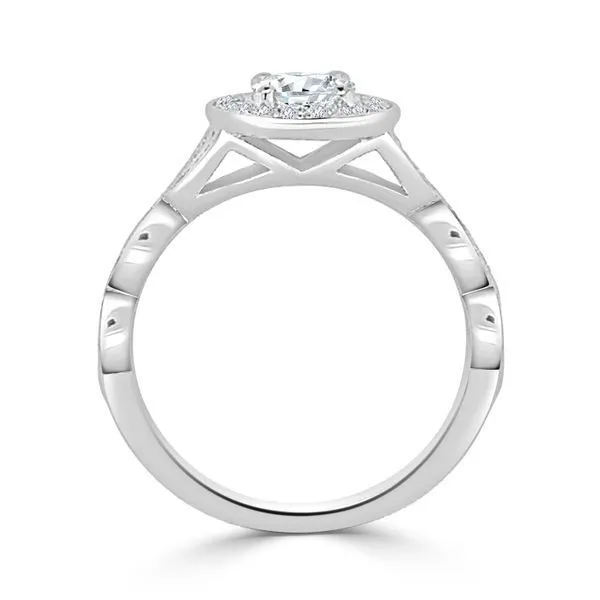 Oval Floral Halo Image 2 Ambassador Diamond Jewelers Tucson, AZ