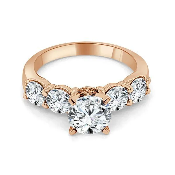 Round Diamond Shared Prong Semi Mount Ambassador Diamond Jewelers Tucson, AZ