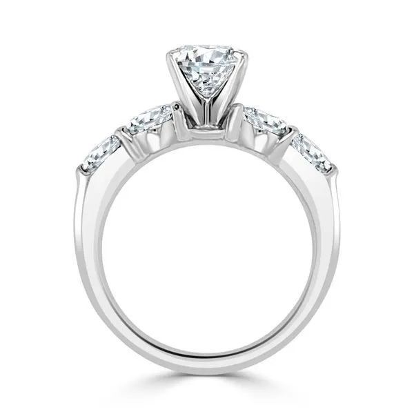 Round Diamond Shared Prong Semi Mount Image 2 Ambassador Diamond Jewelers Tucson, AZ