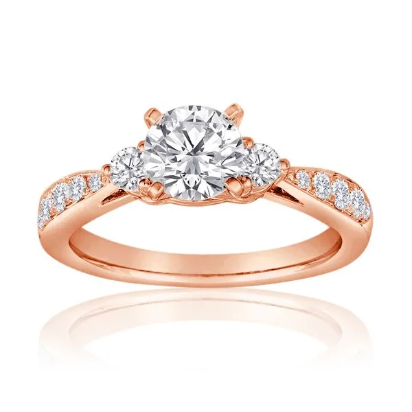 Round Diamond Pave Setting Ambassador Diamond Jewelers Tucson, AZ