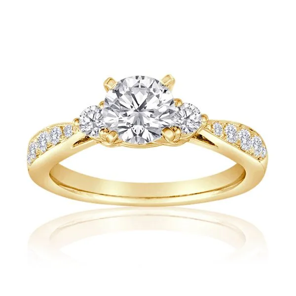 Round Diamond Pave Setting Ambassador Diamond Jewelers Tucson, AZ