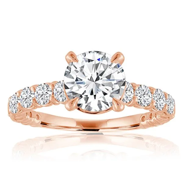 Round Diamond Shared Prong Graduated Setting Ambassador Diamond Jewelers Tucson, AZ