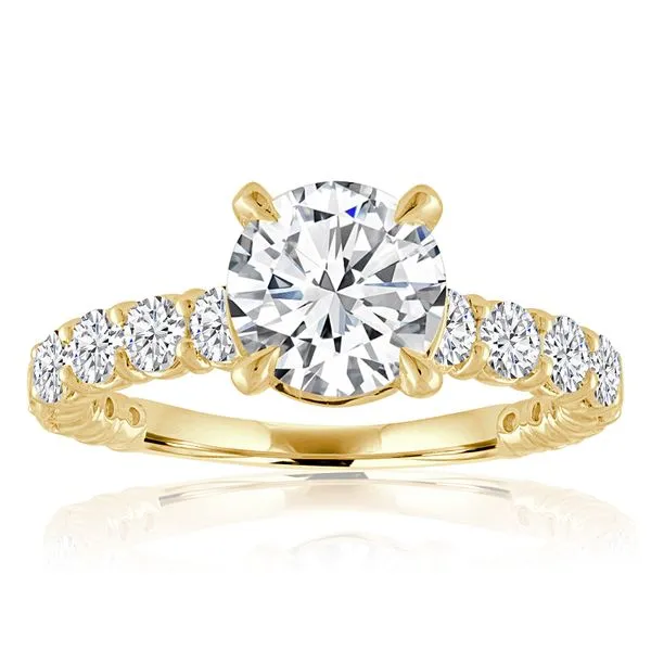Round Diamond Shared Prong Graduated Setting Ambassador Diamond Jewelers Tucson, AZ