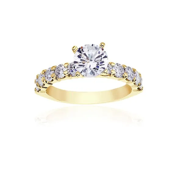 10 Stone Round Diamond Shared Prong Setting Ambassador Diamond Jewelers Tucson, AZ