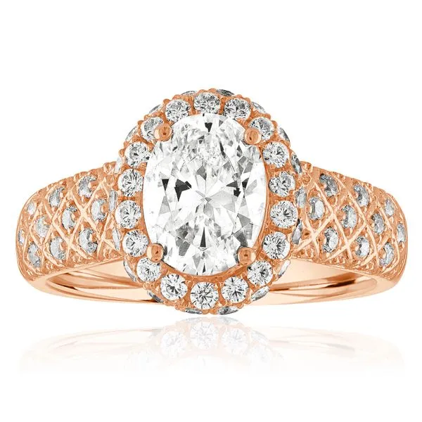 Oval Interlace Halo Ambassador Diamond Jewelers Tucson, AZ