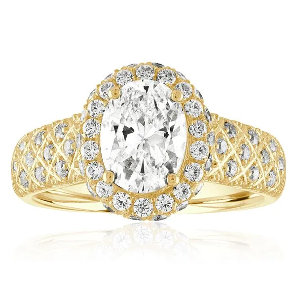 Oval Interlace Halo Ambassador Diamond Jewelers Tucson, AZ