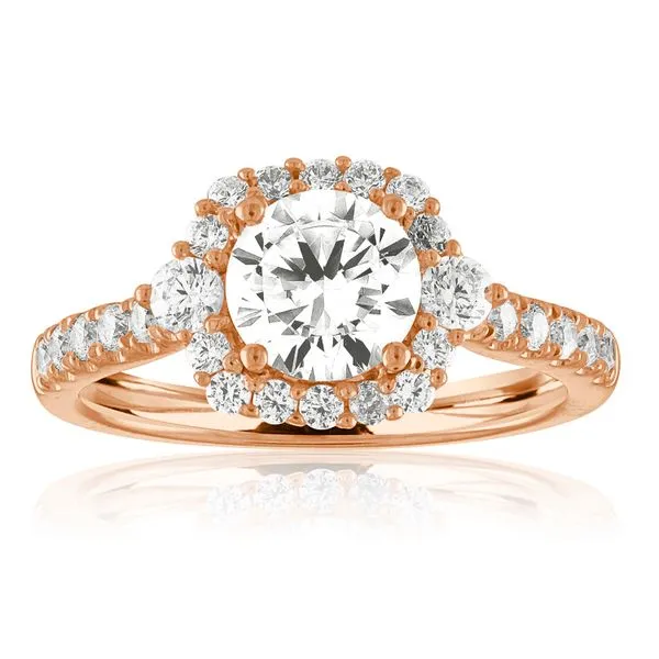 Cushion 3 Stone Plus Halo Ambassador Diamond Jewelers Tucson, AZ