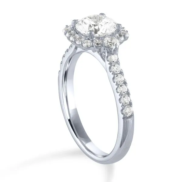 Cushion 3 Stone Plus Halo Image 2 Ambassador Diamond Jewelers Tucson, AZ