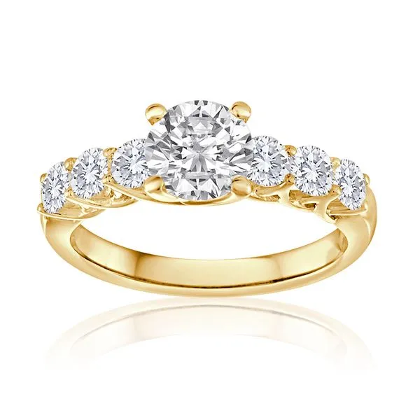 Round Diamond Trellis Engagement Ring S&E Jewelers Depew, NY