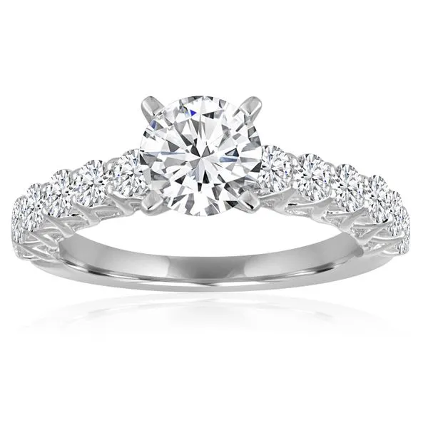Round Diamond Trellis Setting Ambassador Diamond Jewelers Tucson, AZ