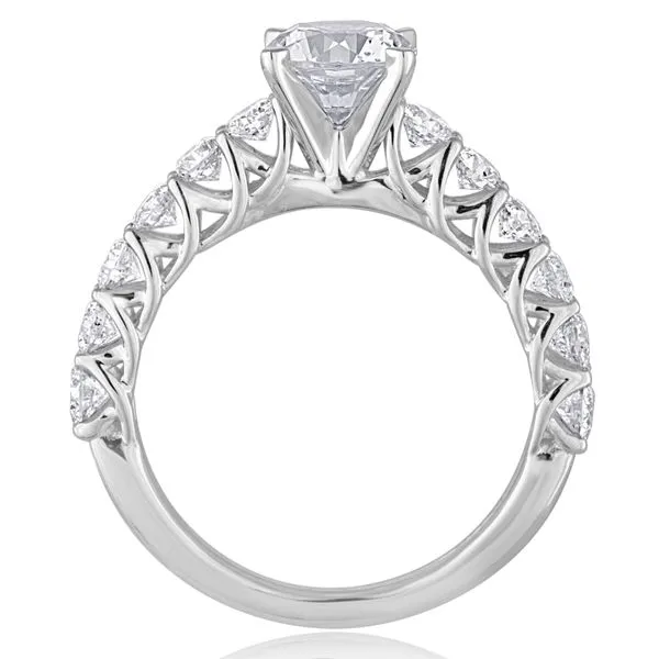 Round Diamond Trellis Setting Image 2 Ambassador Diamond Jewelers Tucson, AZ