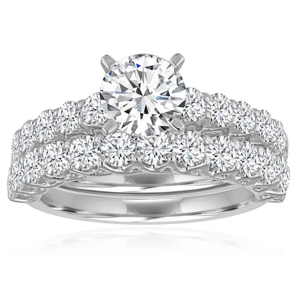 Round Diamond Trellis Setting Image 3 Ambassador Diamond Jewelers Tucson, AZ