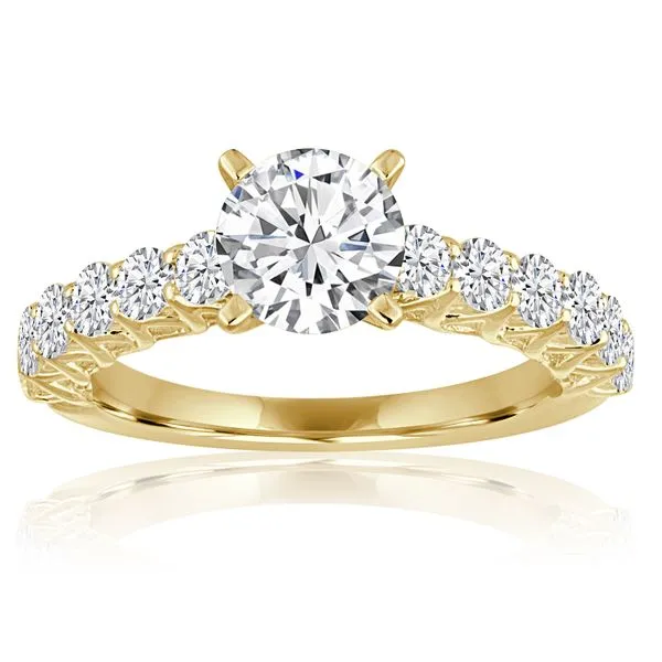 Round Diamond Trellis Setting Ambassador Diamond Jewelers Tucson, AZ