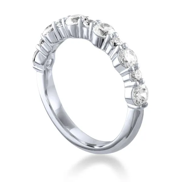 Round Diamond Alternating Size Anniversary Band Image 2 Ambassador Diamond Jewelers Tucson, AZ